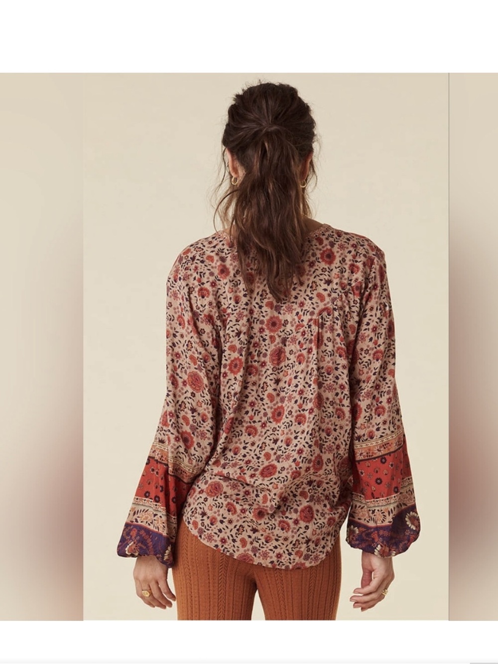 Spell Lady Untamed Floral Peasant Blouse - Picture 3 of 7